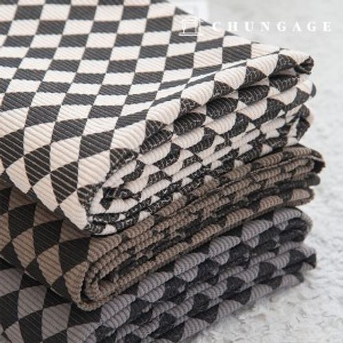 Corduroy Fabric Span Medium Golden 8W Corduroy Fabric Wide Width Winter Fabric Diamond Check 3 Types