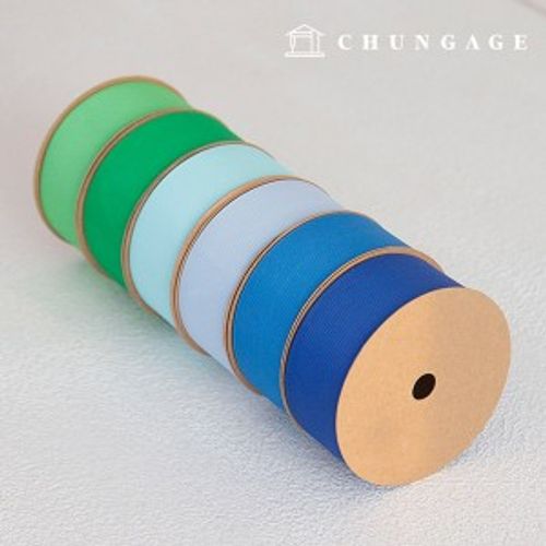 Golji Ribbon Packaging Ribbon Tape String Ribbon Craft 40mm Green Blue 6 Types 1yard