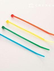 Color Cable Tie Wire Organizer Fixing 10cm 10Piece Acrylic Charm Key Ring Making