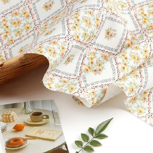 Eco-friendly antibacterial and anti-inflammatory fabric E-DTP cotton 20 count antique garden