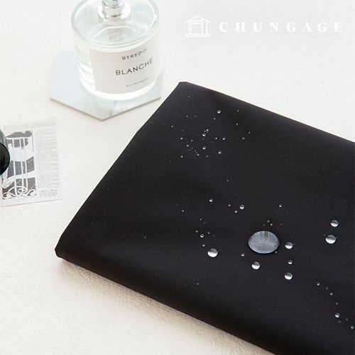 Waterproof Cloth High Elasticity TPU Waterproof Fabric Windproof Plain Slow Black