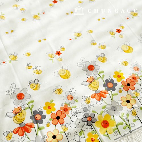 cotton fabric cotton 20 count Flower pattern Fabric bee