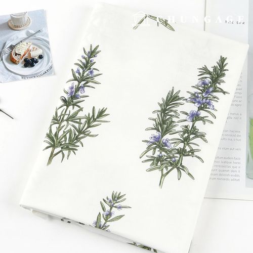 Eco-friendly antibacterial and anti-inflammatory fabric E-DTP cotton 20 count Delicate Rosemary