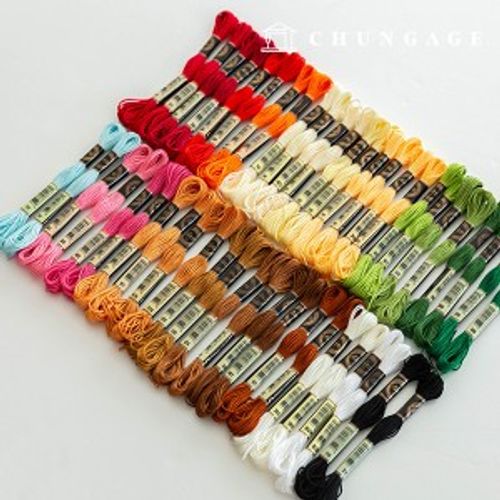 French Embroidery Thread Cross Stitch 50 Colors Set