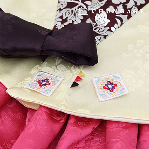 Hanbok decoration embroidery 4-square embroidery decoration Pink 60875