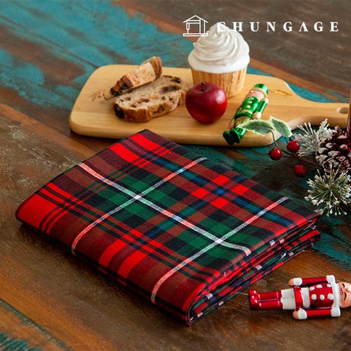 Check Fabric Christmas cotton Oxford fabric Wide Width Winter Vintage Check Fabric SteadyCheck