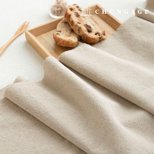 Linen Fabric Cotton Linen Plain Bio-washing Natural