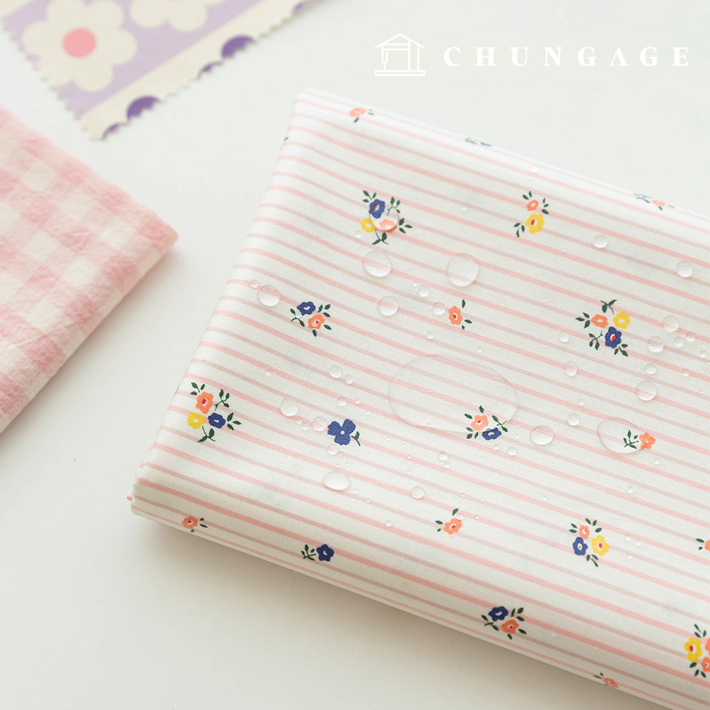 Waterproof Cloth Stripe Floral Flower Laminate Waterproof Fabric TPU Flamelo