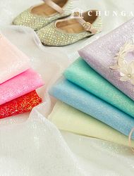 Mesh fabric, background fabric for filming, Christmas plain, glitter lace fabric, lining, stage clothes, wide width, Aurora, 8 types