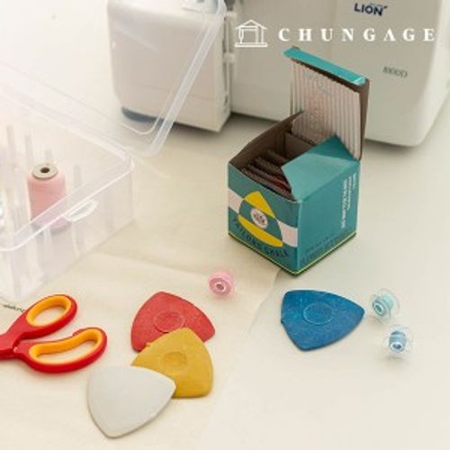 Triangular cutting chalk fabric sewing 4 color chalk 10 pieces