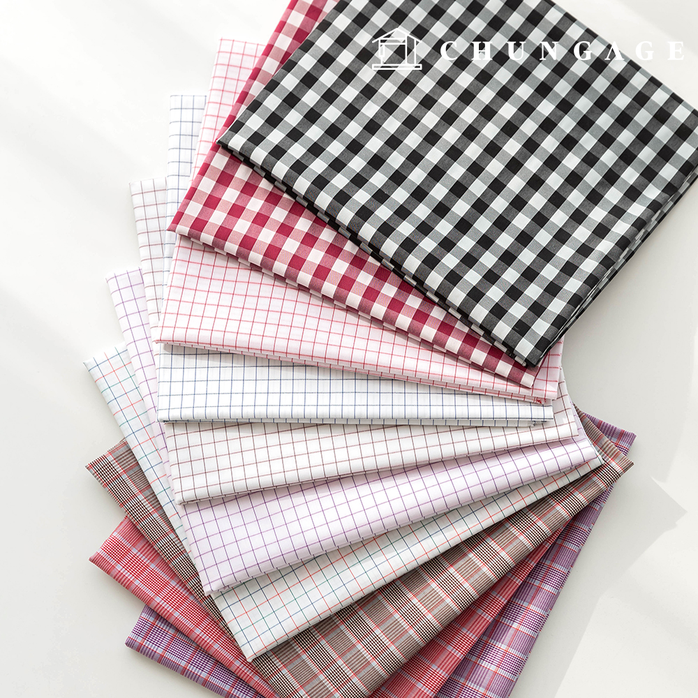 cotton Check Fabric Pre-dyed Check Fabric Simple Check Charlotte Check