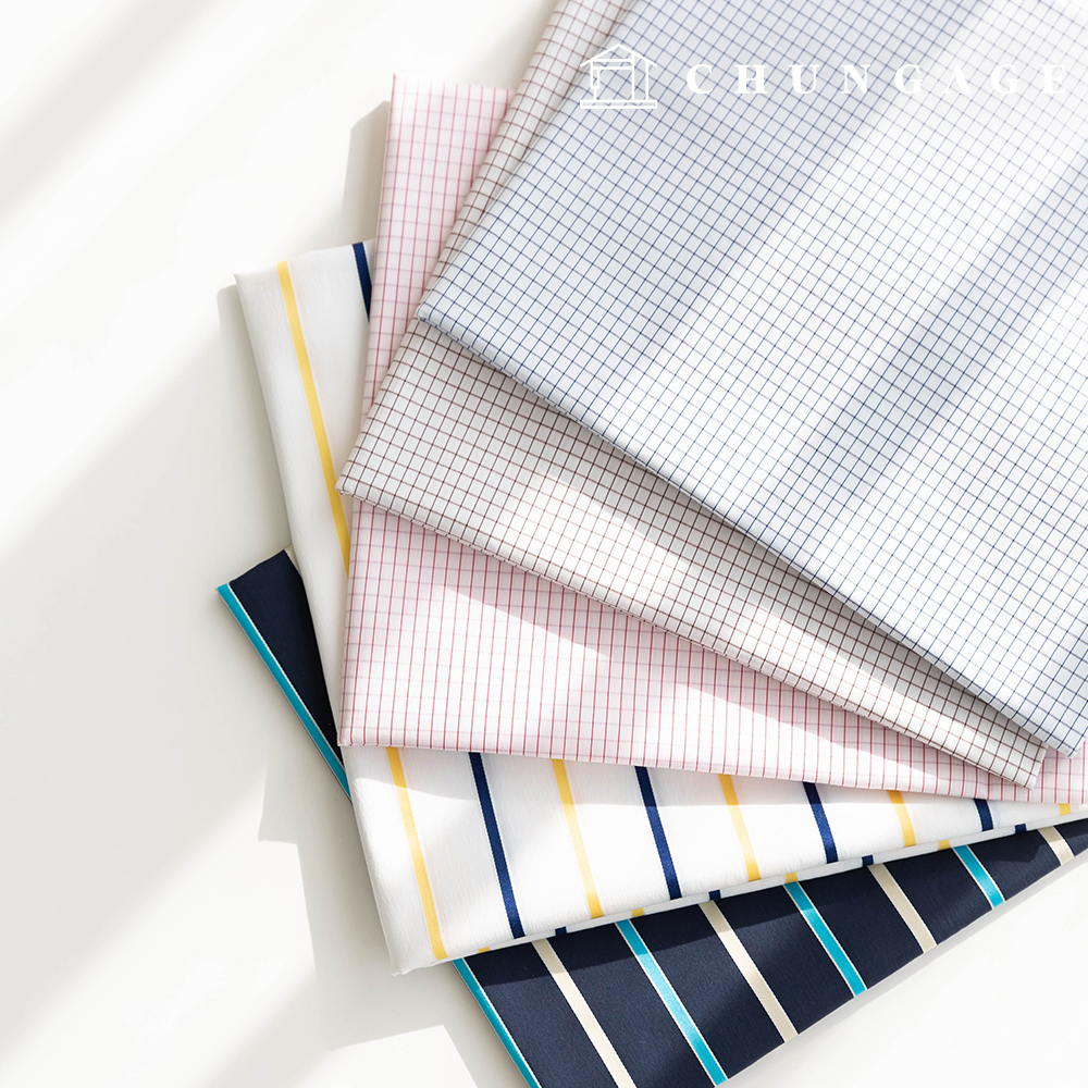 cotton Check Fabric Pre-dyed Check Stripe Fabric My Check Sailor Stripe