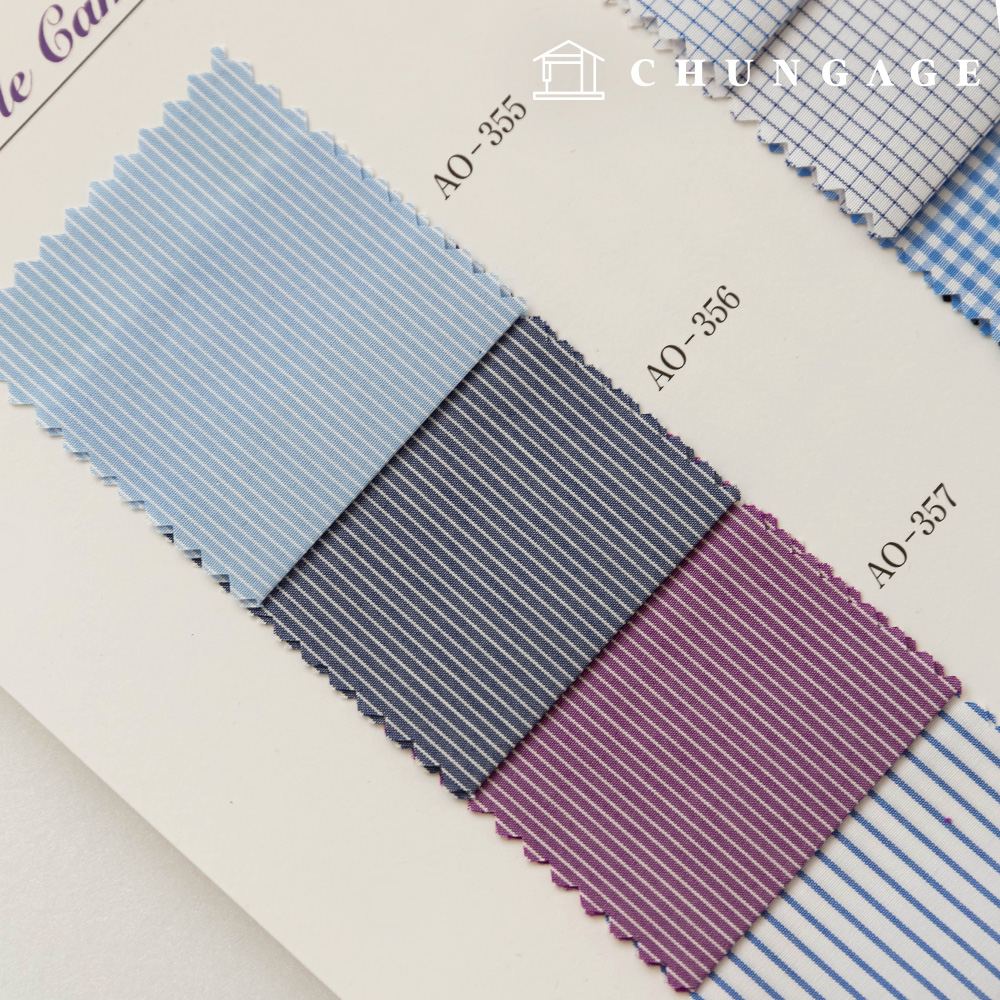 Check Stripe Fabric Custom White Shirt Fabric Suit Clothing Fabric B1 28