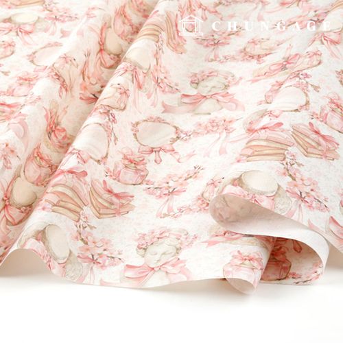 Linen fabric cotton linen 11 count eco-friendly E-DTP cotton wide width ladies pink ML1751