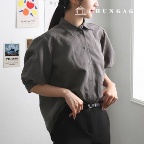 Clothing Patterns Women's Puff Sleeve Short-sleeve Shirt Clothing Making Clothing Patterns P1514