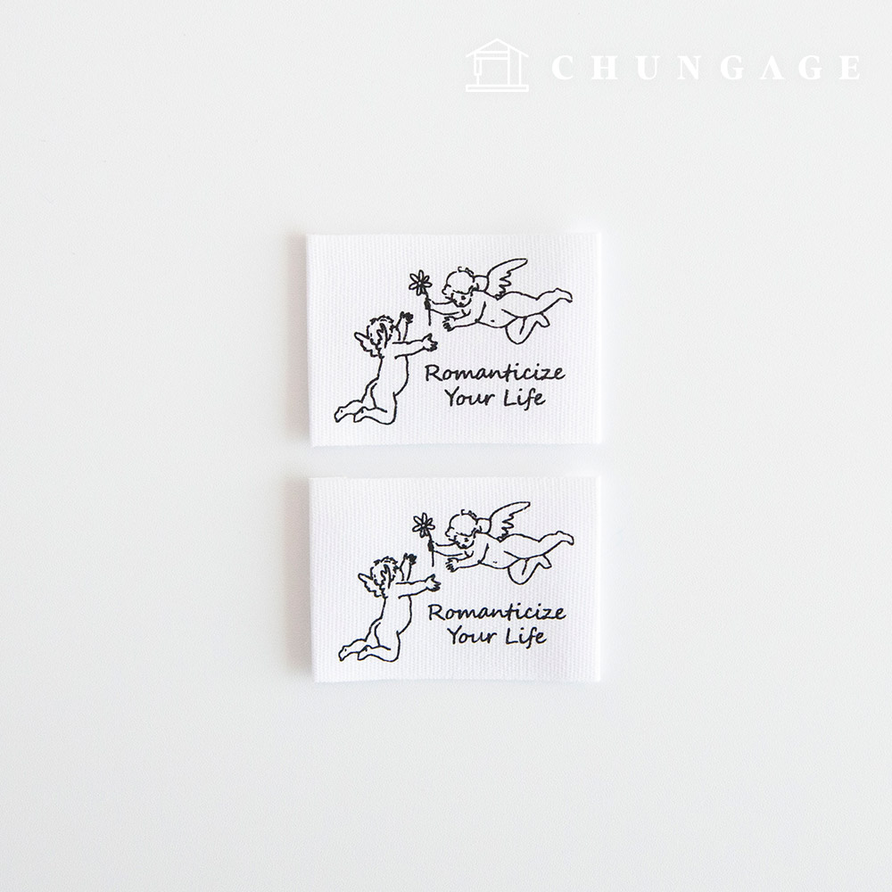 Cotton Label Double-sided Label Romantic Angel 2-pack