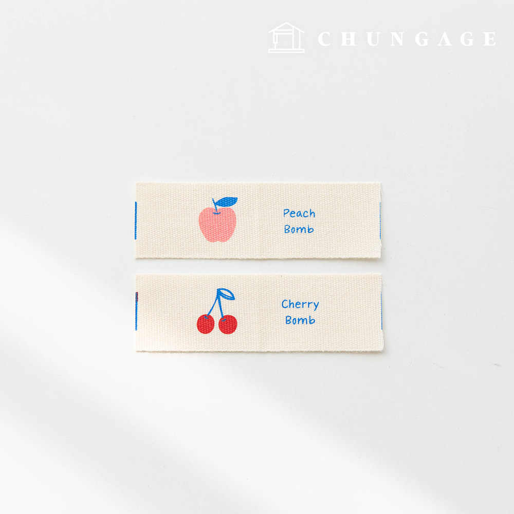 Cotton Label, Insert Label, Fruit Night 2 Types Set