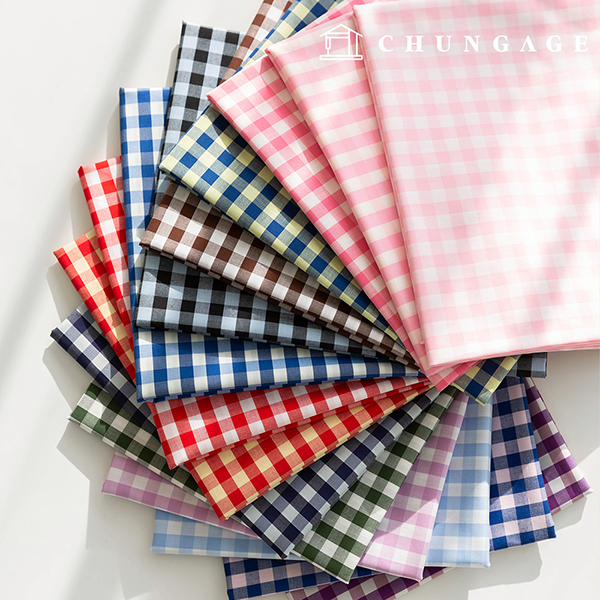 cotton Check Fabric Pre-dyed Check Fabric Basic Check