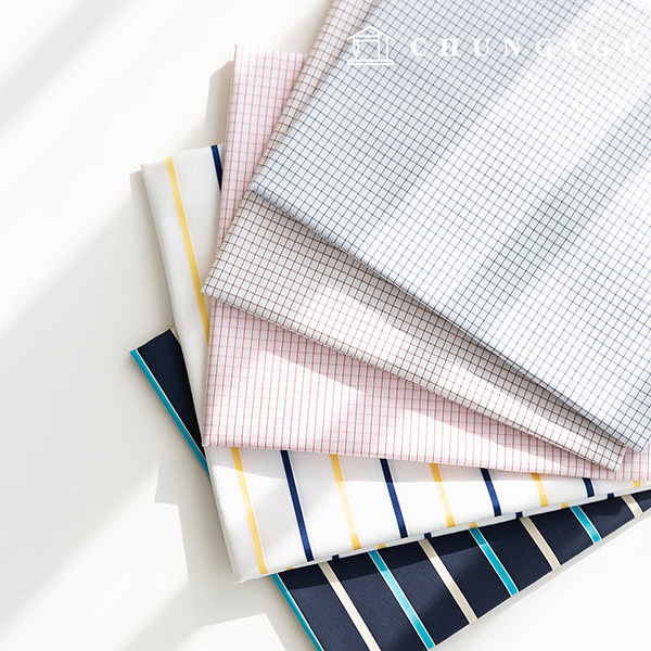 cotton Check Fabric Pre-dyed Check Stripe Fabric My Check Sailor Stripe